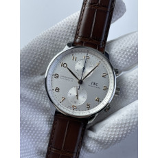 (준비완료/특급배송)NO.2315/ZF공장 V3 IWC IW3716 포루트기저 화이트다이얼 골드핸즈 가죽